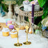 Crystal Champagne Flutes with Set of 2  Champagne Glasses with Wooden Gift Box